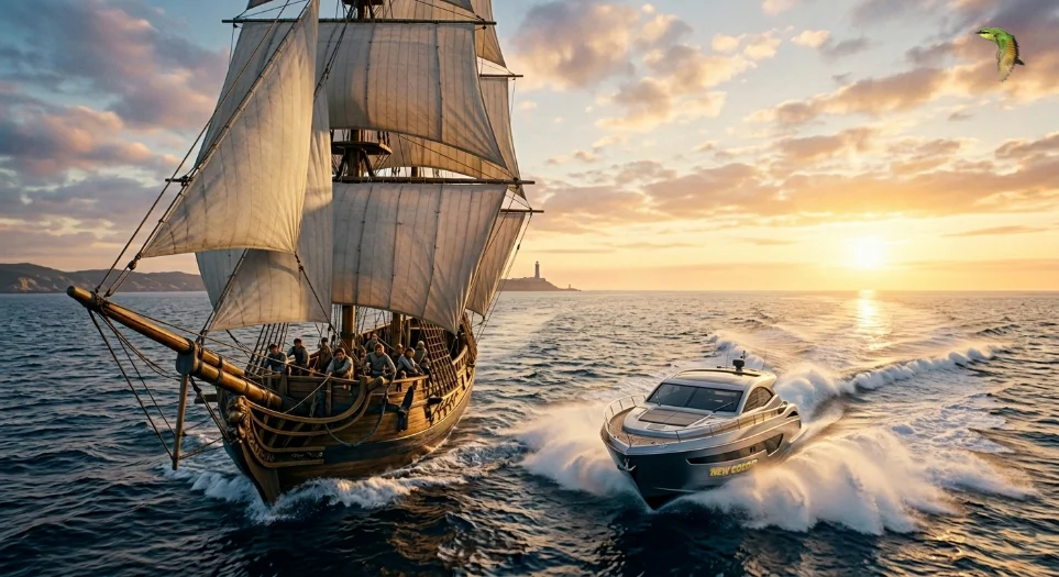 Warum KI bei uns im Maschinenraum arbeitet – und nicht am Steuer wettfahrt segelschiff yacht